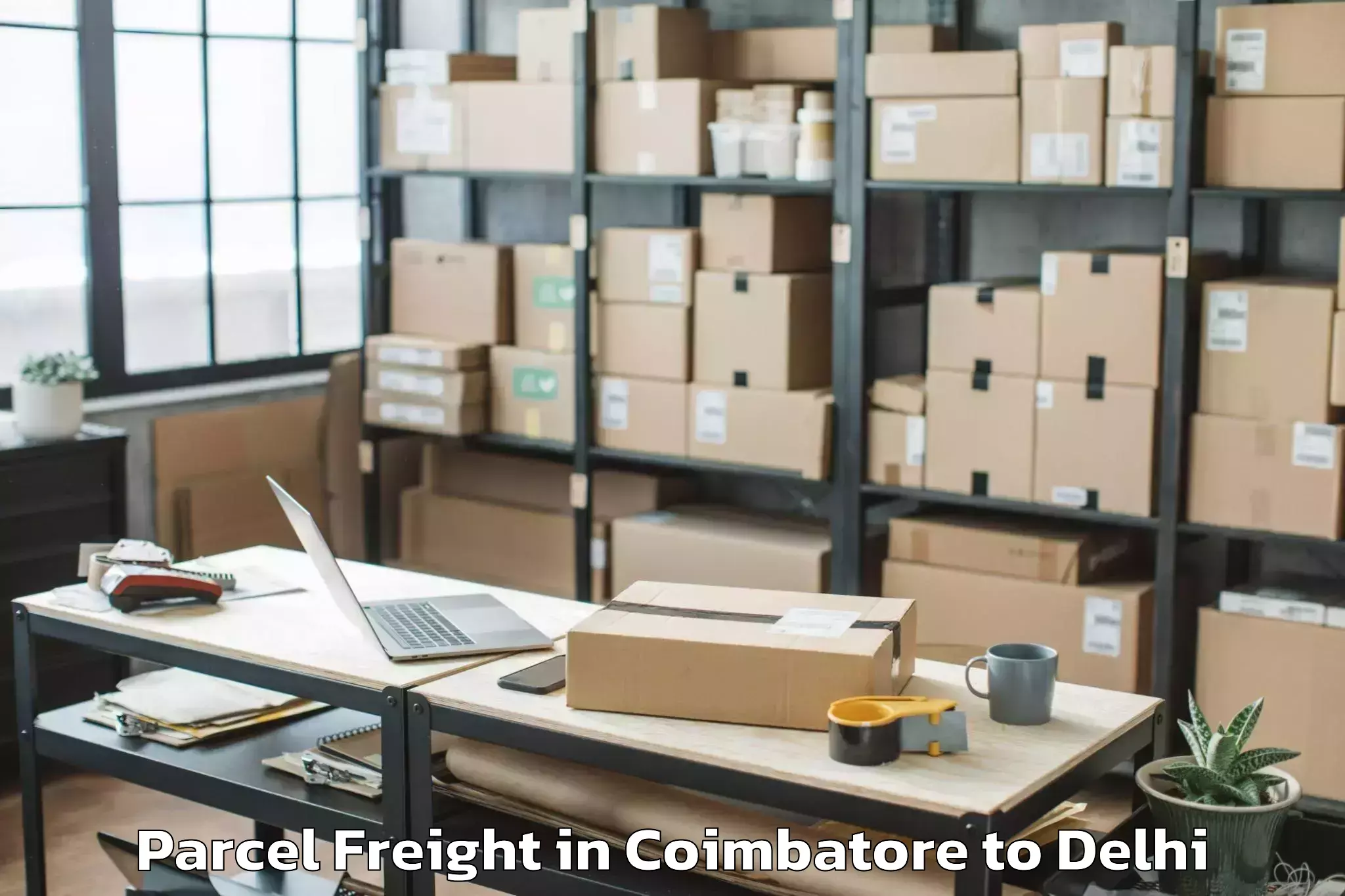 Top Coimbatore to Omaxe Connaught Place Parcel Freight Available